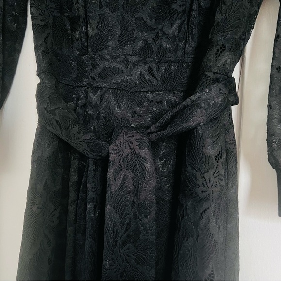 New! BCBG Lace Puff Sleeve Jumpsuit XXS - Picture 5 of 10